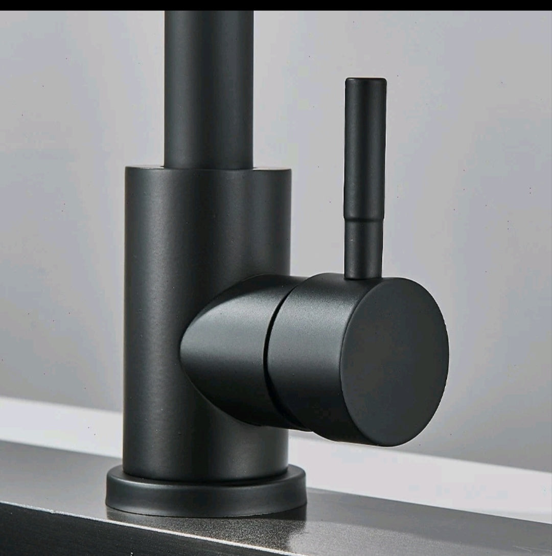 Wasserhahn Küchenarmartur Mischbatterie Schwarz Modern