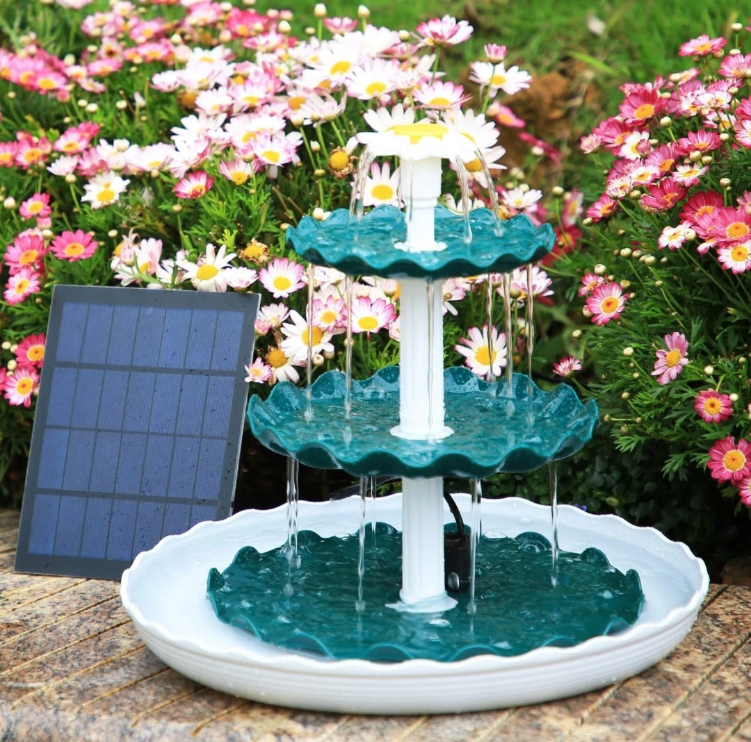 Gartenbrunnen Vogelbadbrunnen Solarbrunnen