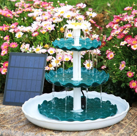 Gartenbrunnen Vogelbadbrunnen Solarbrunnen