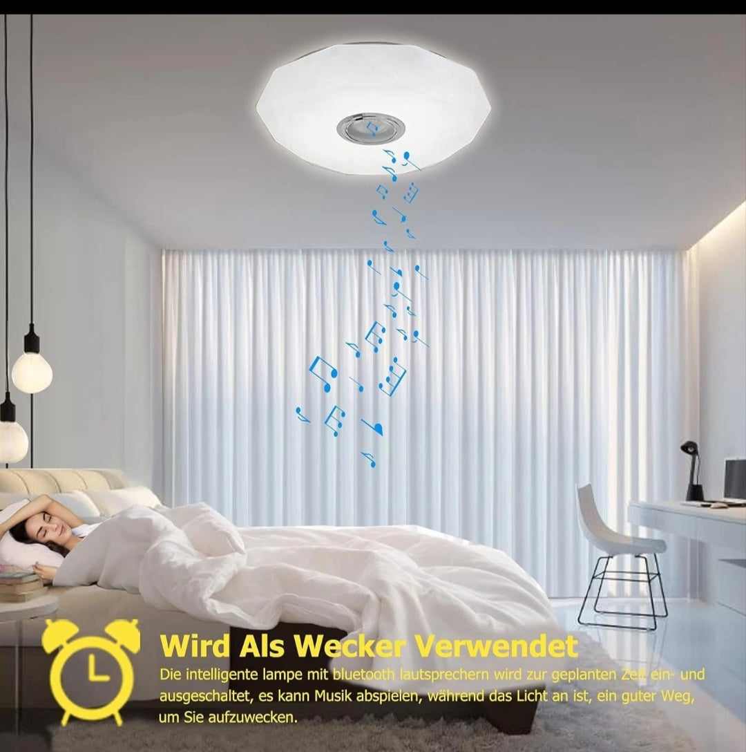 LED Deckenlampe Deckenleuchte Bluetooth Lautsprecher Rgb