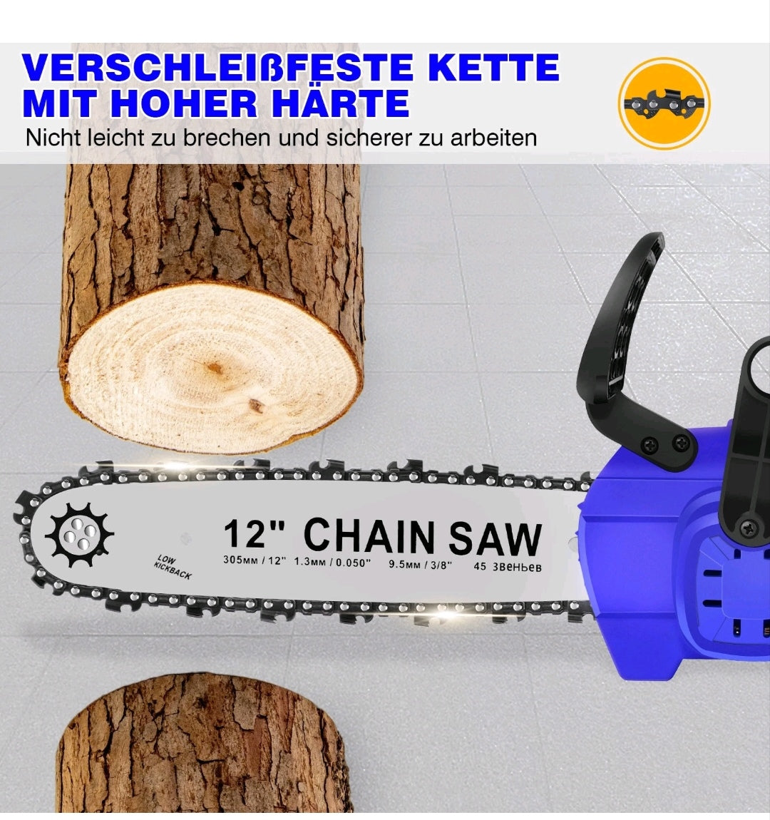 Elektrische Kettensäge Akku Kettensäge