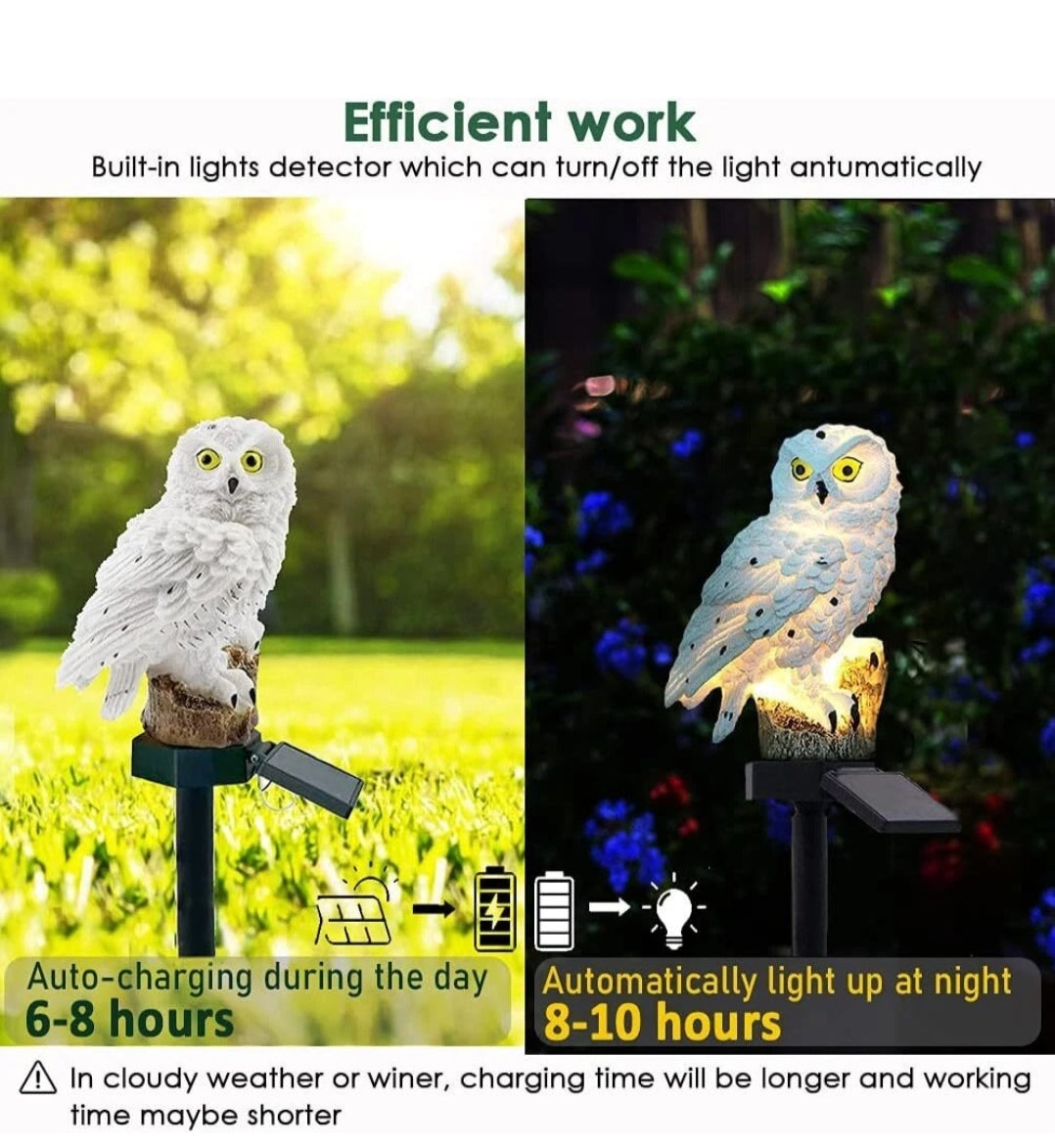 Solarleuchte Solarlampe Eule Solareule