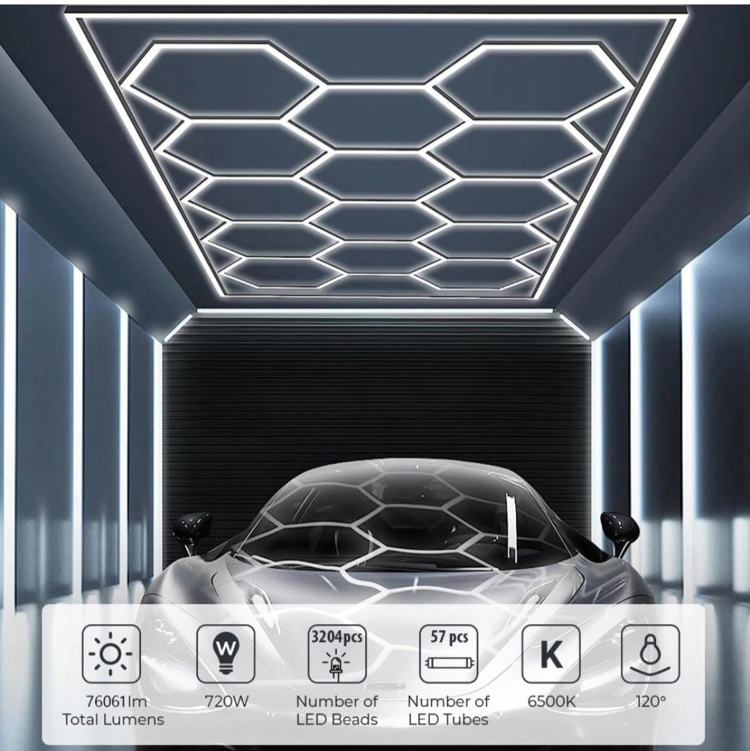 Hexagon Garagenlicht Werkstattlampe Showroom Laden 14 er
