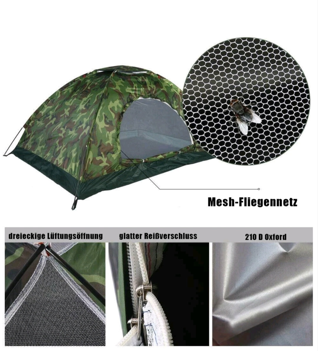 Campingzelt Pop Up Zelt Wurfzelt Wasserfest