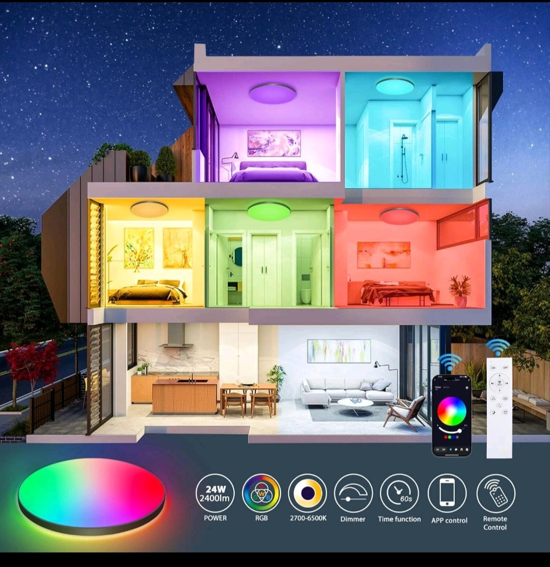 LED Deckenlampe Deckenleuchte Rgb Bluetooth