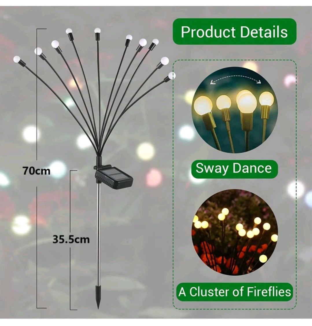 Solarleuchten Solarlampen 4 Stück Glühwürmchen