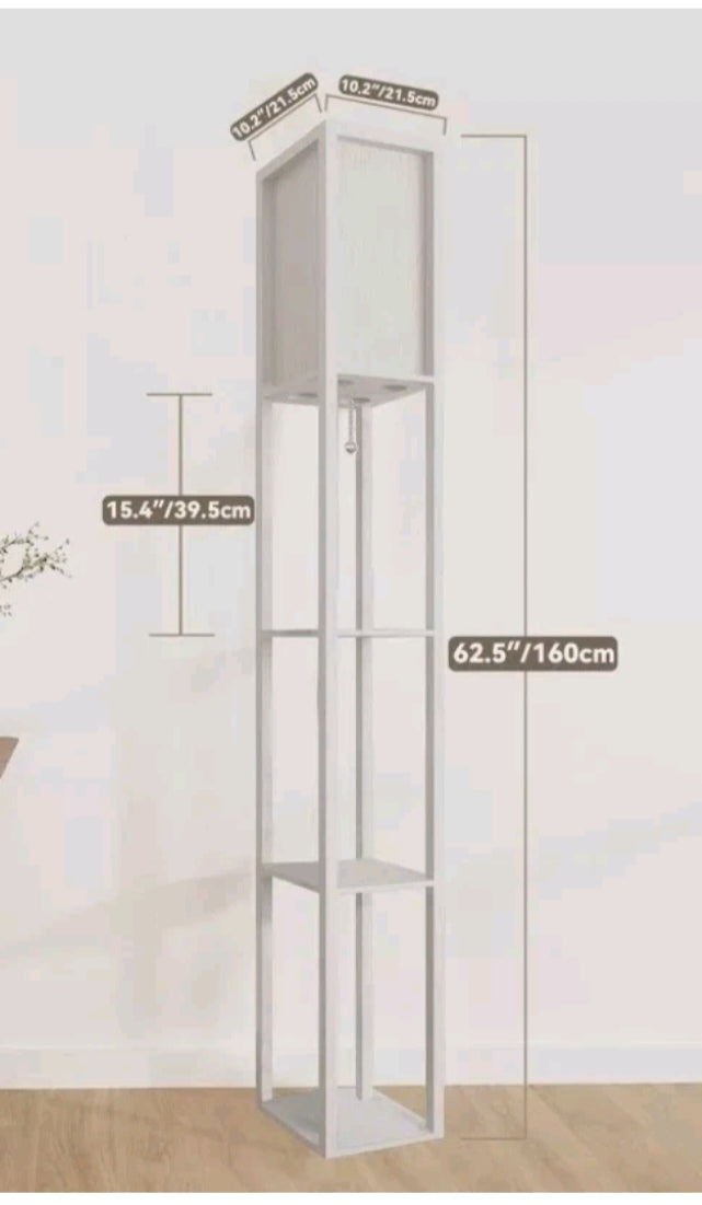 Stehlampe Stehleuchte mit Regal