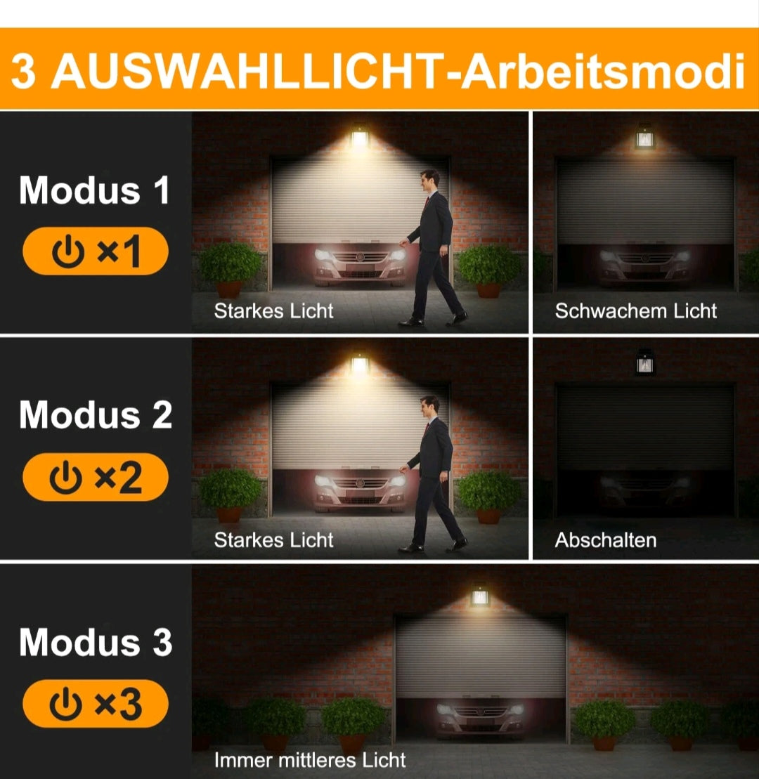 Solar Wandleuchten Wandlampen 2 Stück mit Bewegungsmelder Laternen