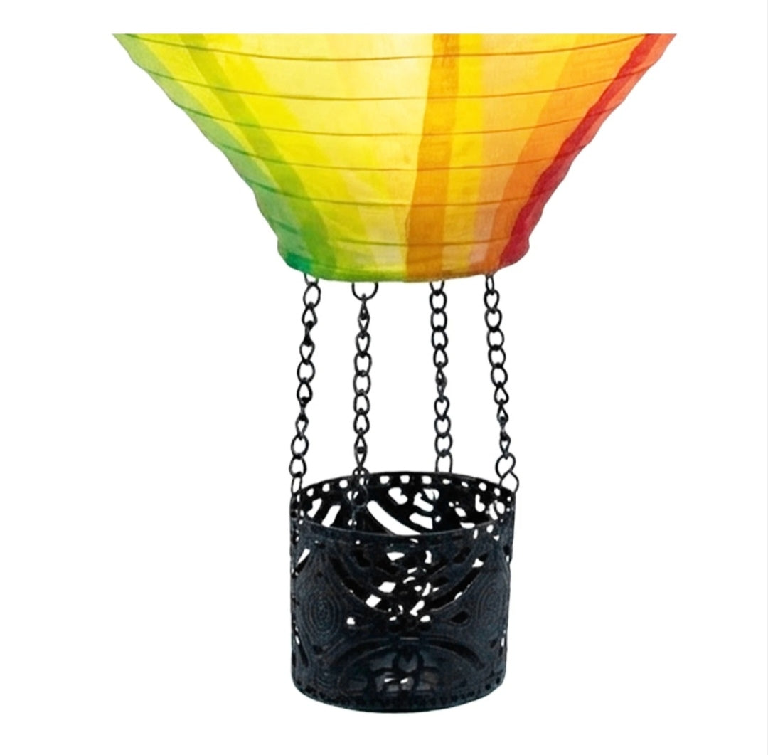 Solar Ballon Heißluftballon Deko Solarlampe Leuchte