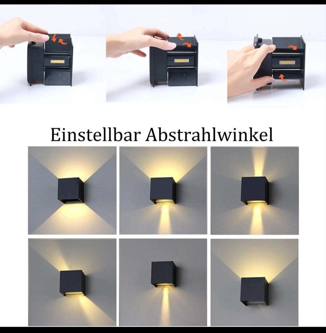 Wandleuchte Wandlampe up down innen Aussen Einstellbar