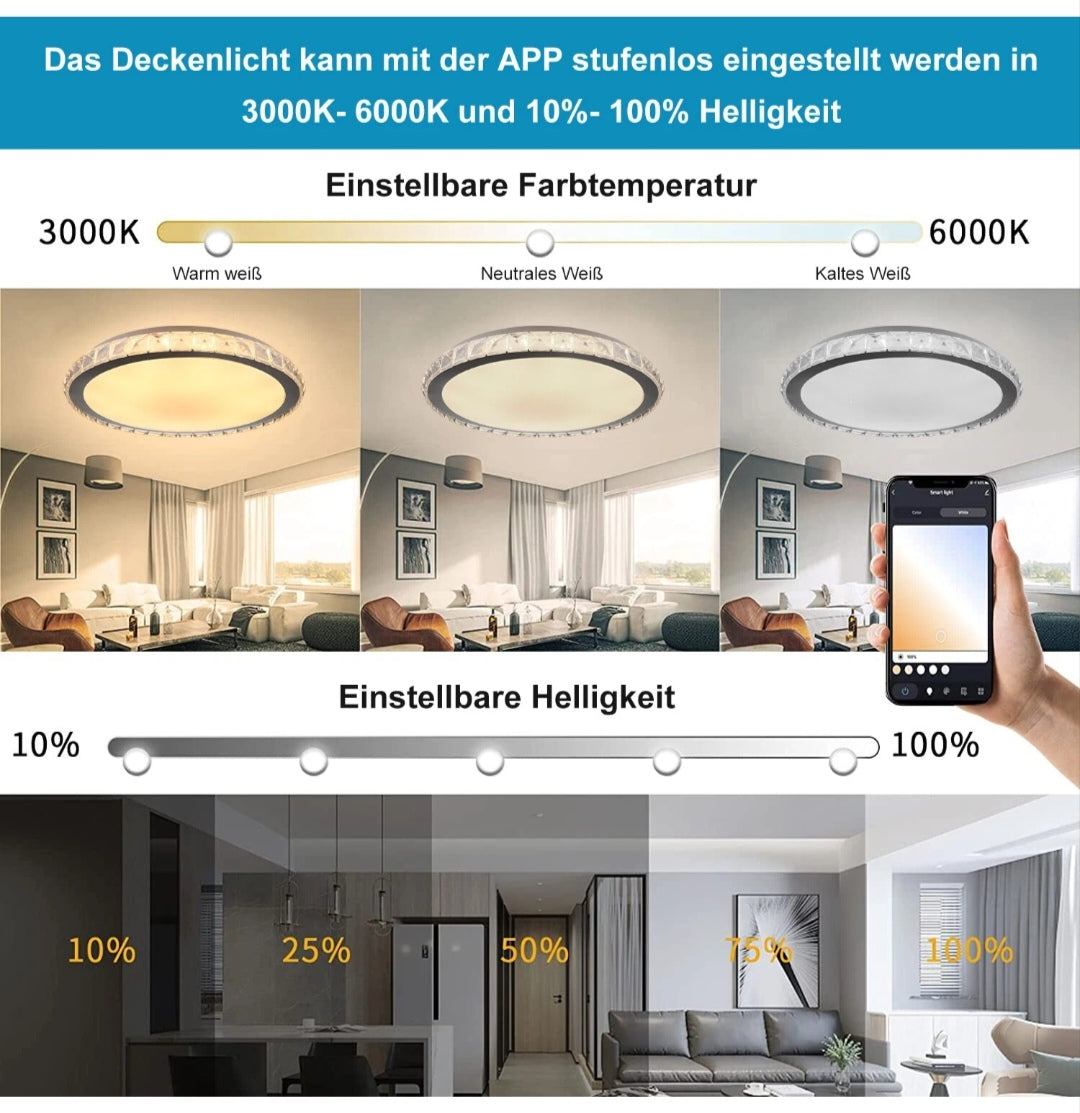 LED Deckenlampe Deckenleuchte Dimmbar Rgb Alexa