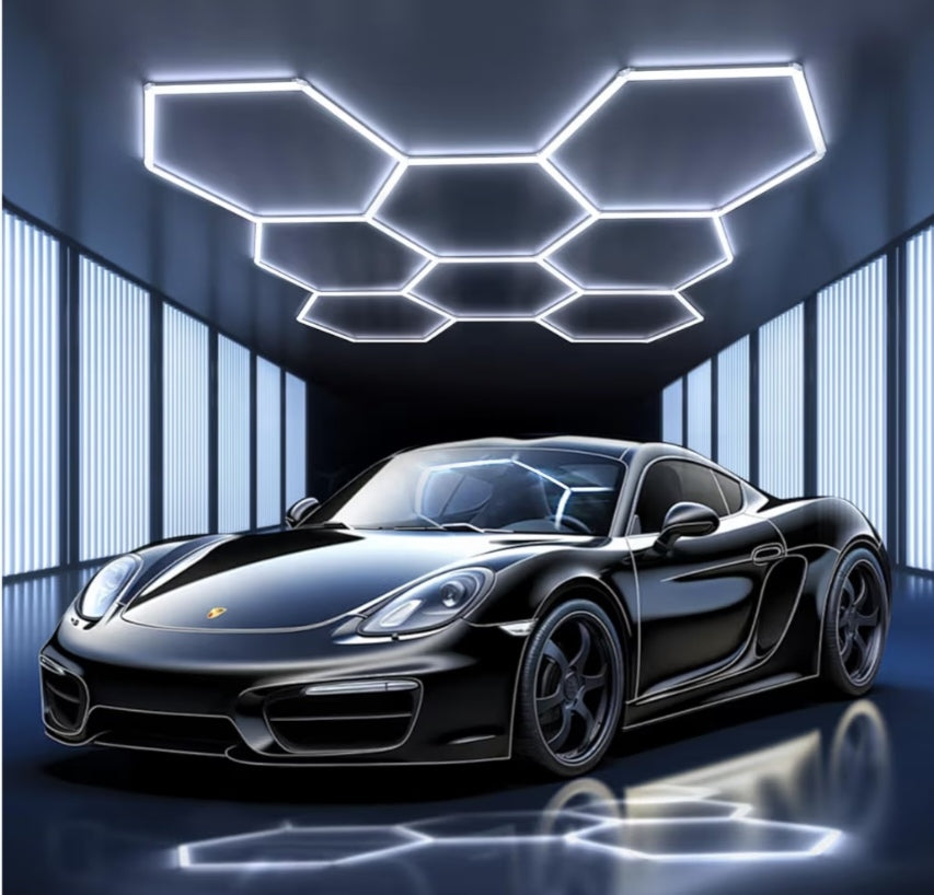 Hexagon Garagenlicht Werkstattlampe Showroom 8er