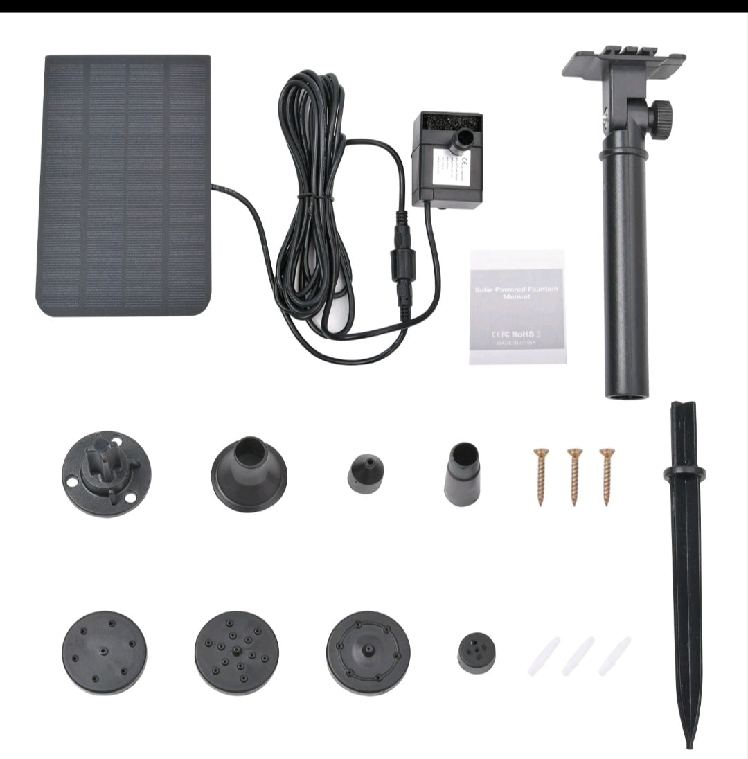 Solar Teichpumpe Brunnenpumpe Gartenpumpe 2.5Watt