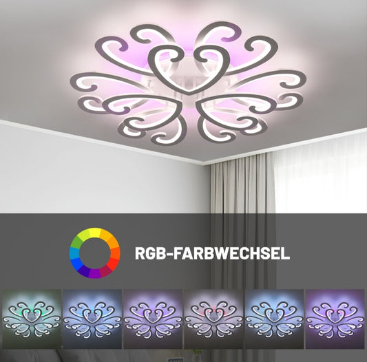 LED Deckenlampe Deckenleuchte Rgb Dimmbar Backlight Groß Modern