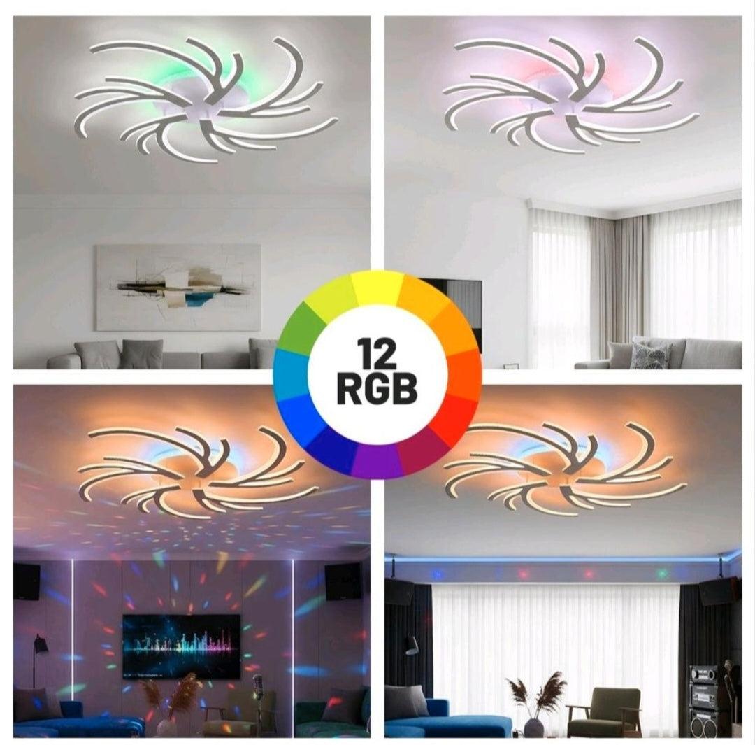 LED Deckenlampe Deckenleuchte Dimmbar 85cm Rgb Modern
