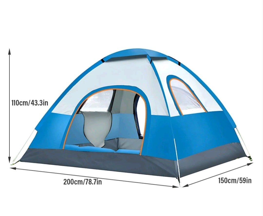 Campingzelt Pop Up Zelt Wurfzelt Wasserfest 3-4 Personen