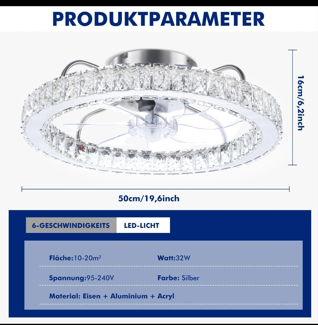 Led Deckenlampe Deckenleuchte Deckenventilator