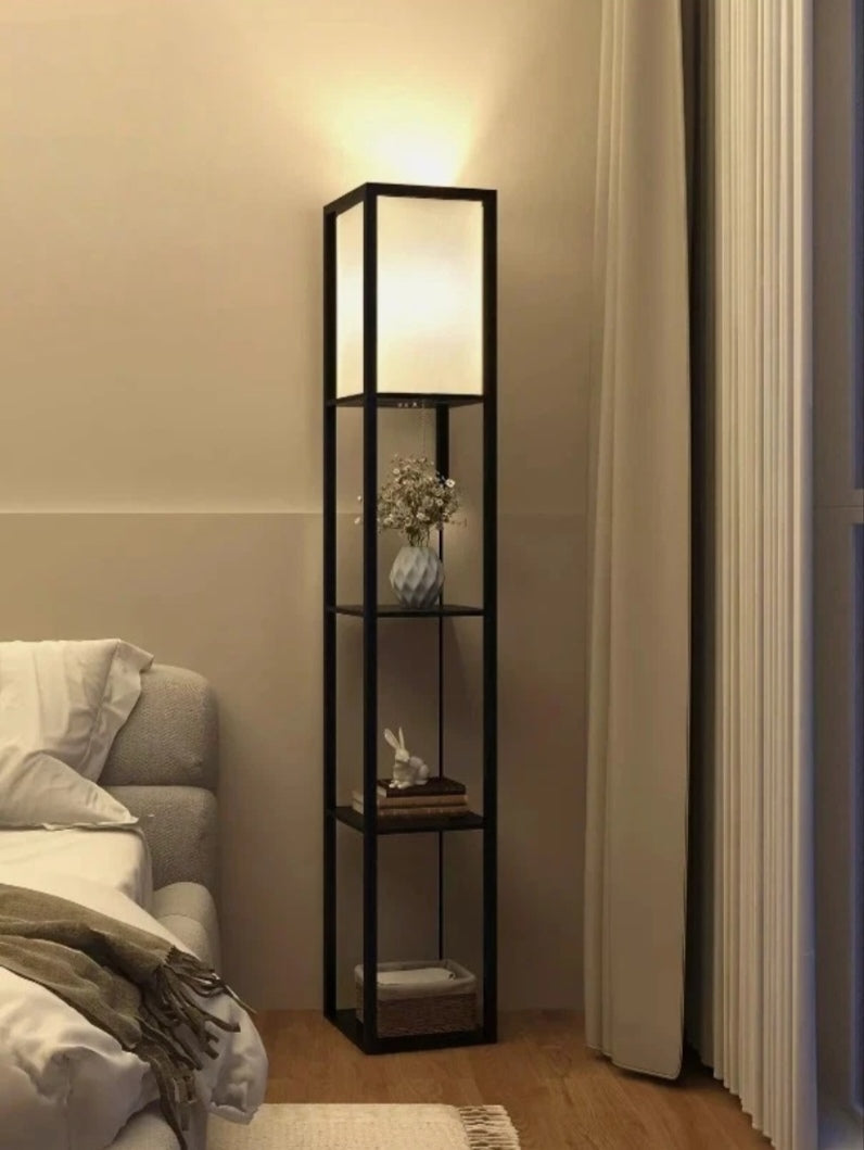 Stehlampe Stehleuchte mit Regal