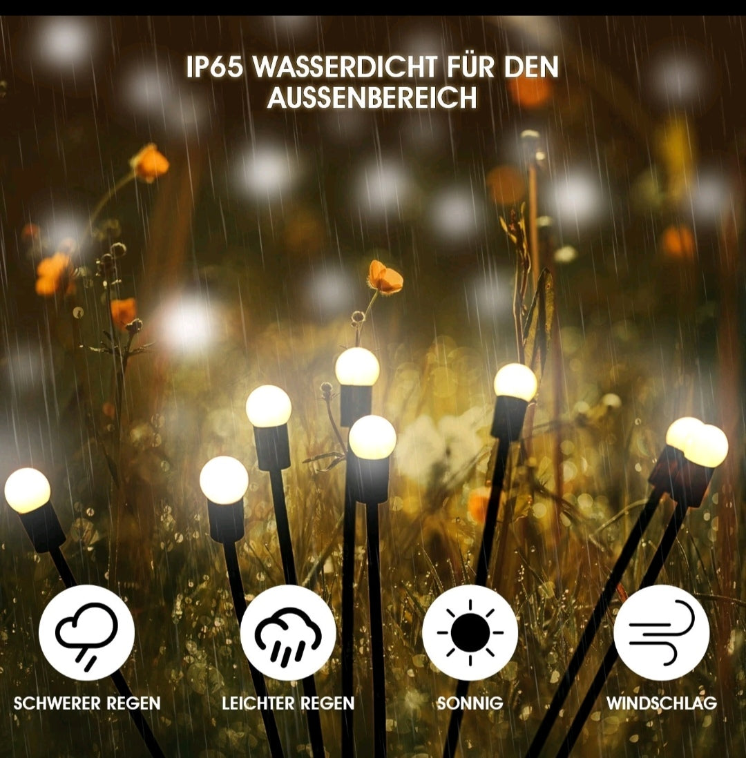 Solar Glühwürmchen Solar Lampen 4er Set