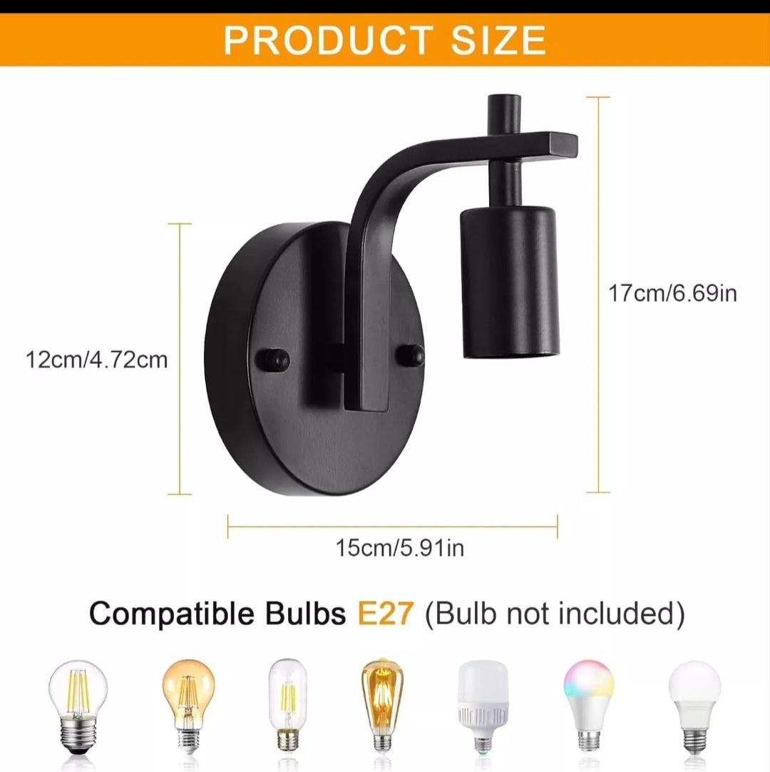 Wandleuchten Wandlampen 2 Stück Retro Design
