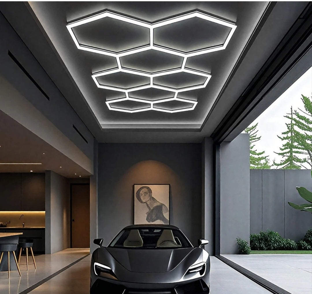 Hexagon Garagenlicht Werkstattlampe Showroom 8er