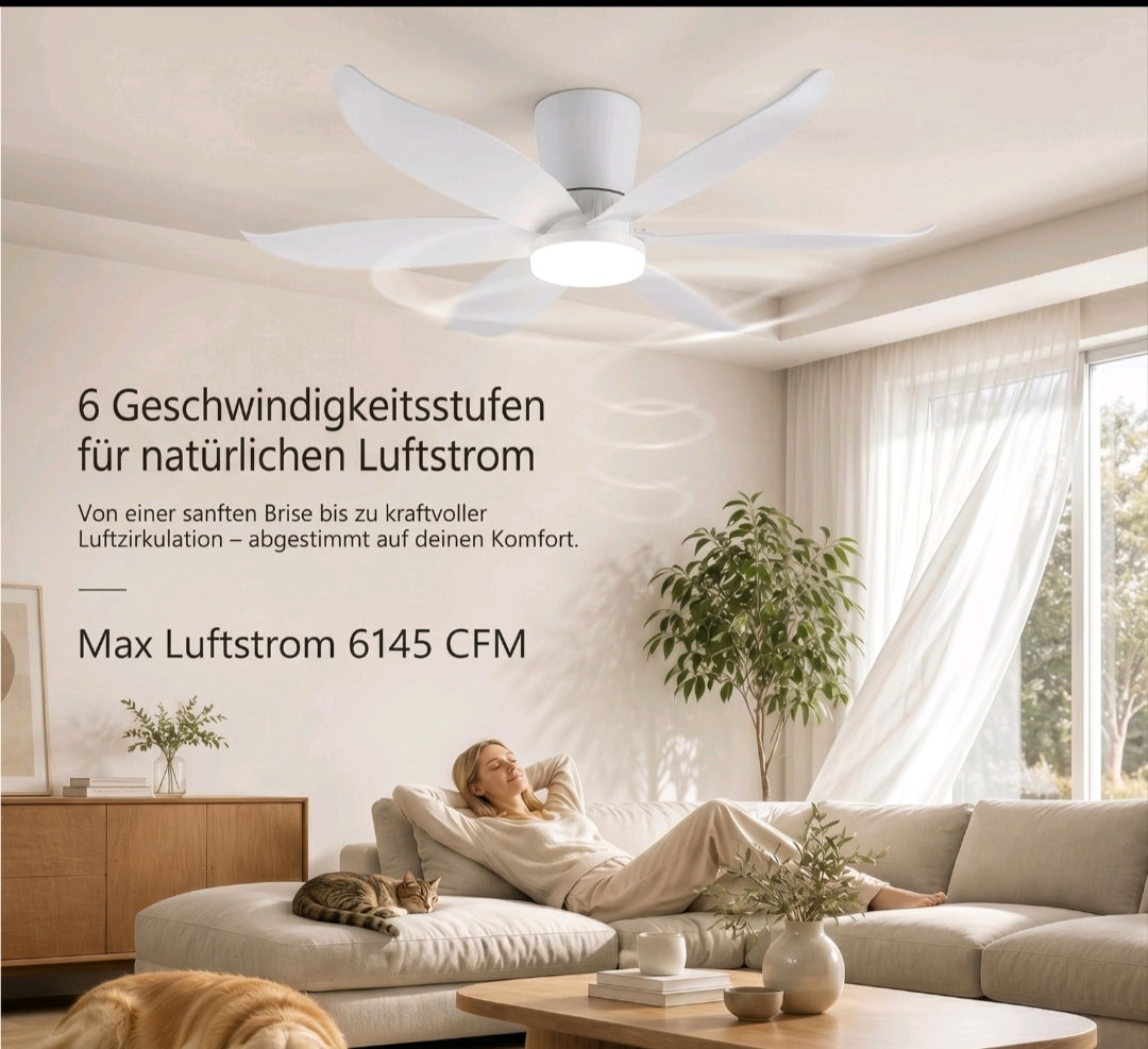 Deckenlampe Deckenventilator Ventilator 110cm