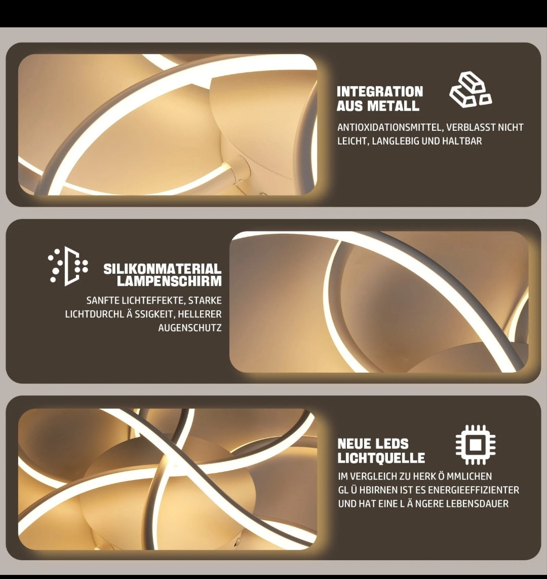 Led Deckenlampe Deckenleuchte Warmweiss