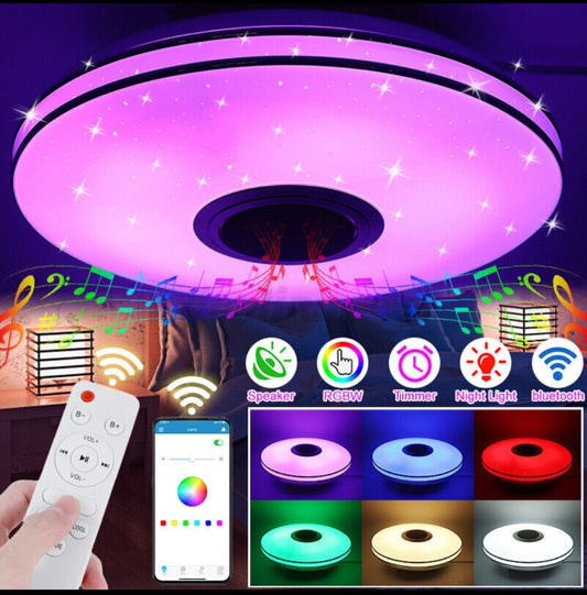 LED Deckenlampe Deckenleuchte Rgb Bluetooth Lautsprecher