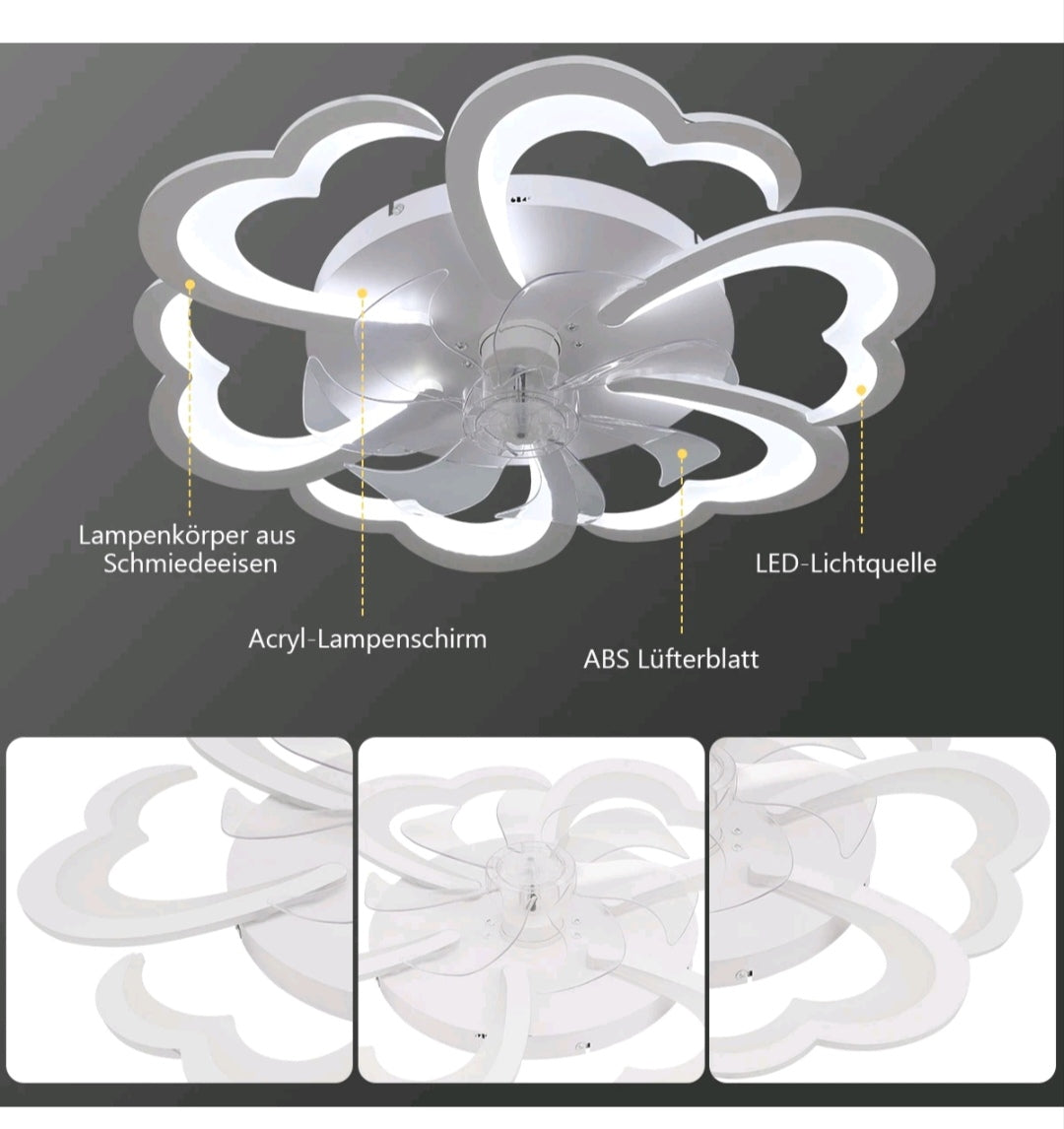Deckenlampe Deckenleuchte Deckenventilator