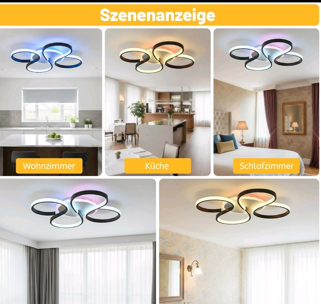 LED Deckenlampe Deckenleuchte Dimmbar Rgb Modern