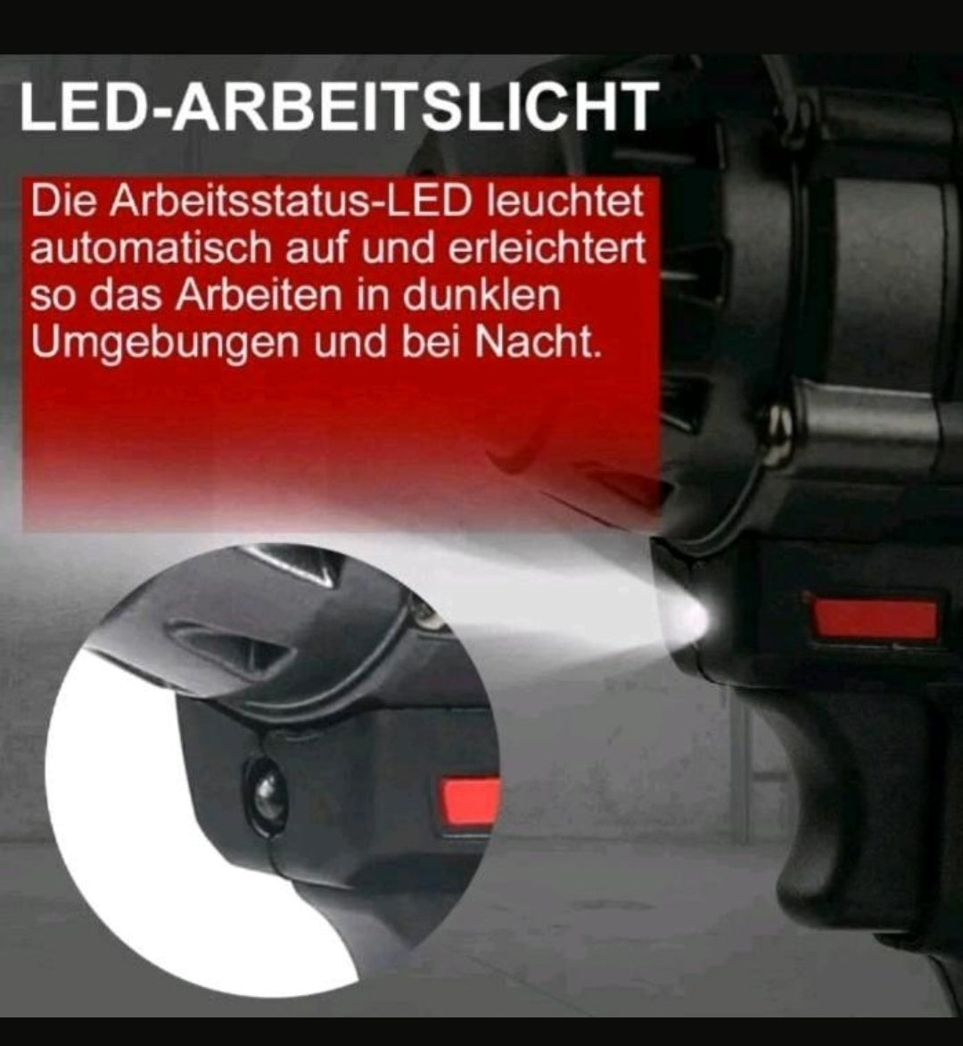 Akku Schlagschrauber mit 2 Akkus und Zubehör