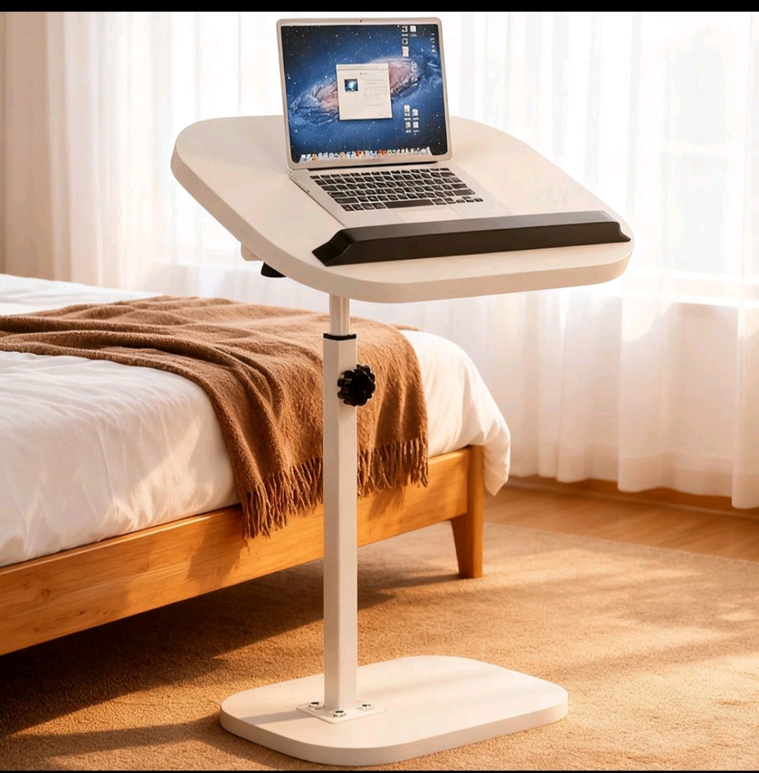Beistelltisch Couchtisch Laptoptisch Höhenverstellbar Weiß