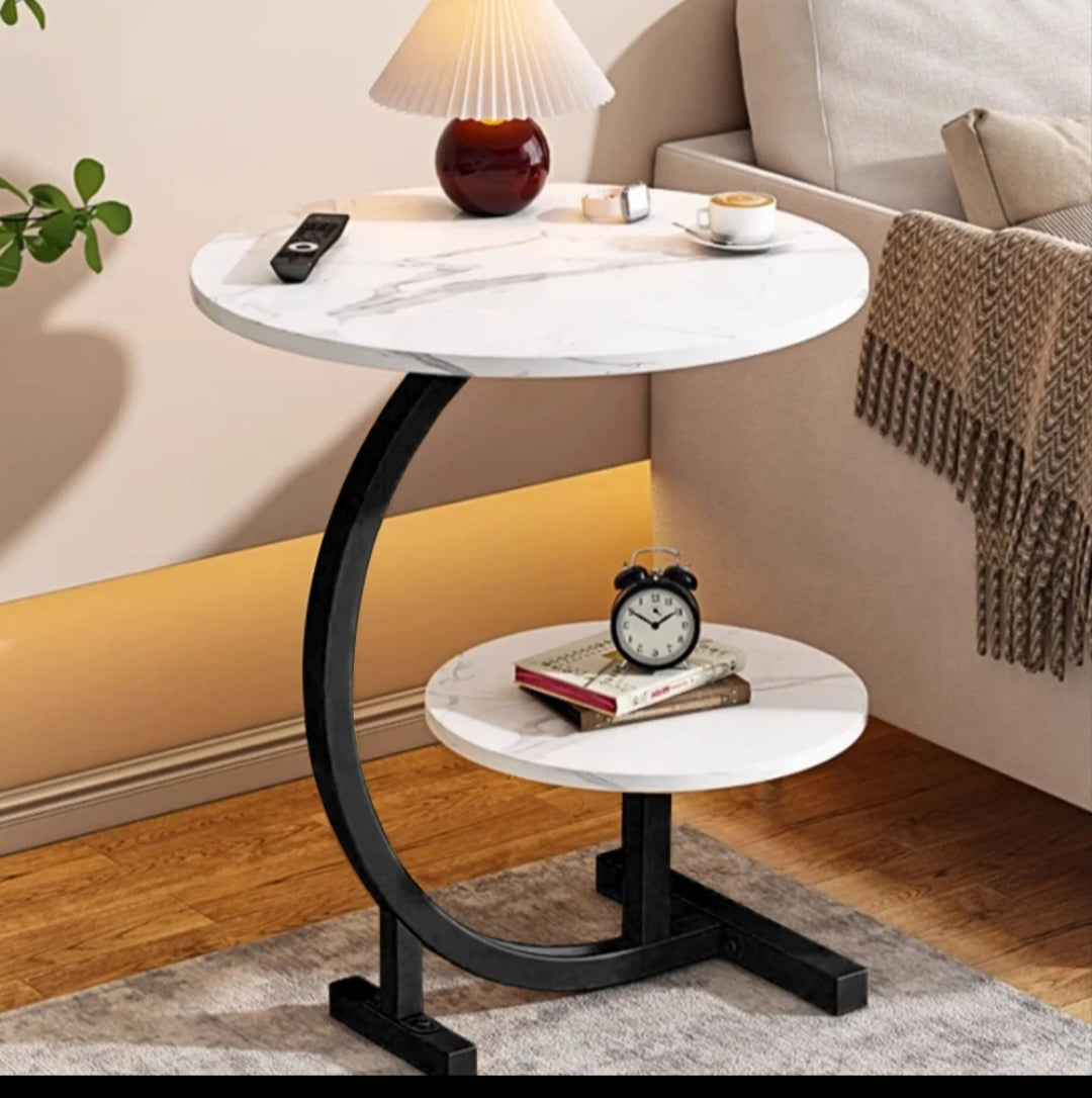 Beistelltisch Couchtisch Nachttisch Marmor-Optik