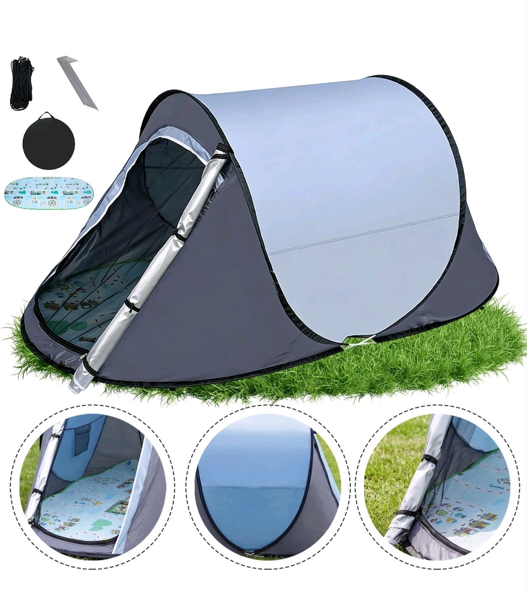 Campingzelt Pop Up Zelt Wurfzelt Wasserfest