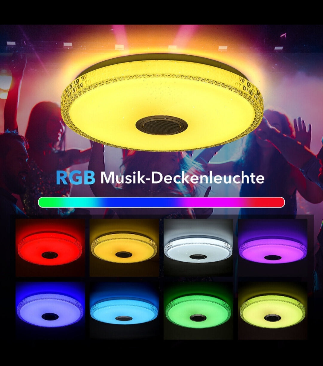 Deckenlampe Deckenleuchte Bluetooth Lautsprecher Rgb