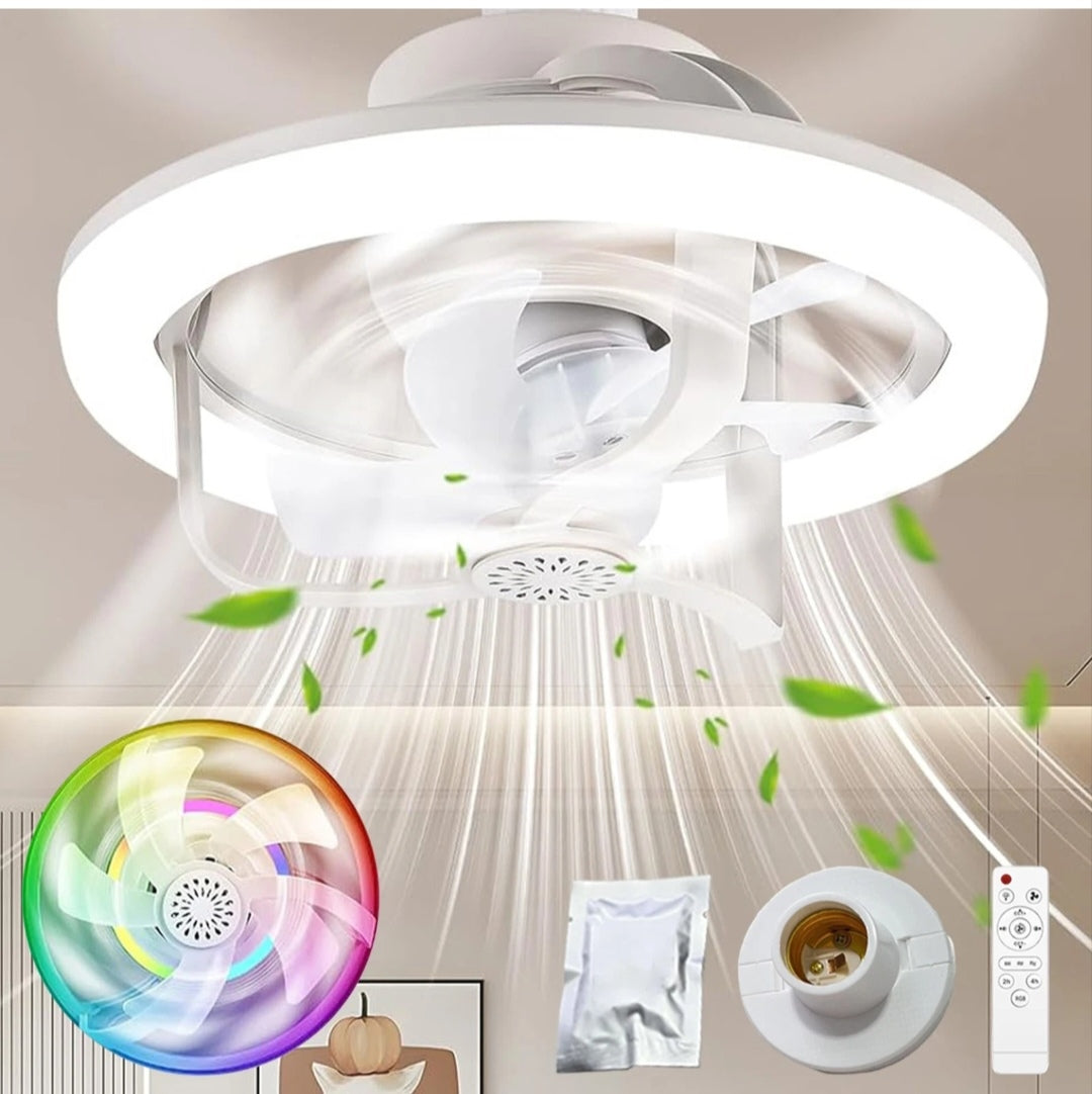 Deckenlampe Deckenleuchte Deckenventilator Dimmbar Rgb
