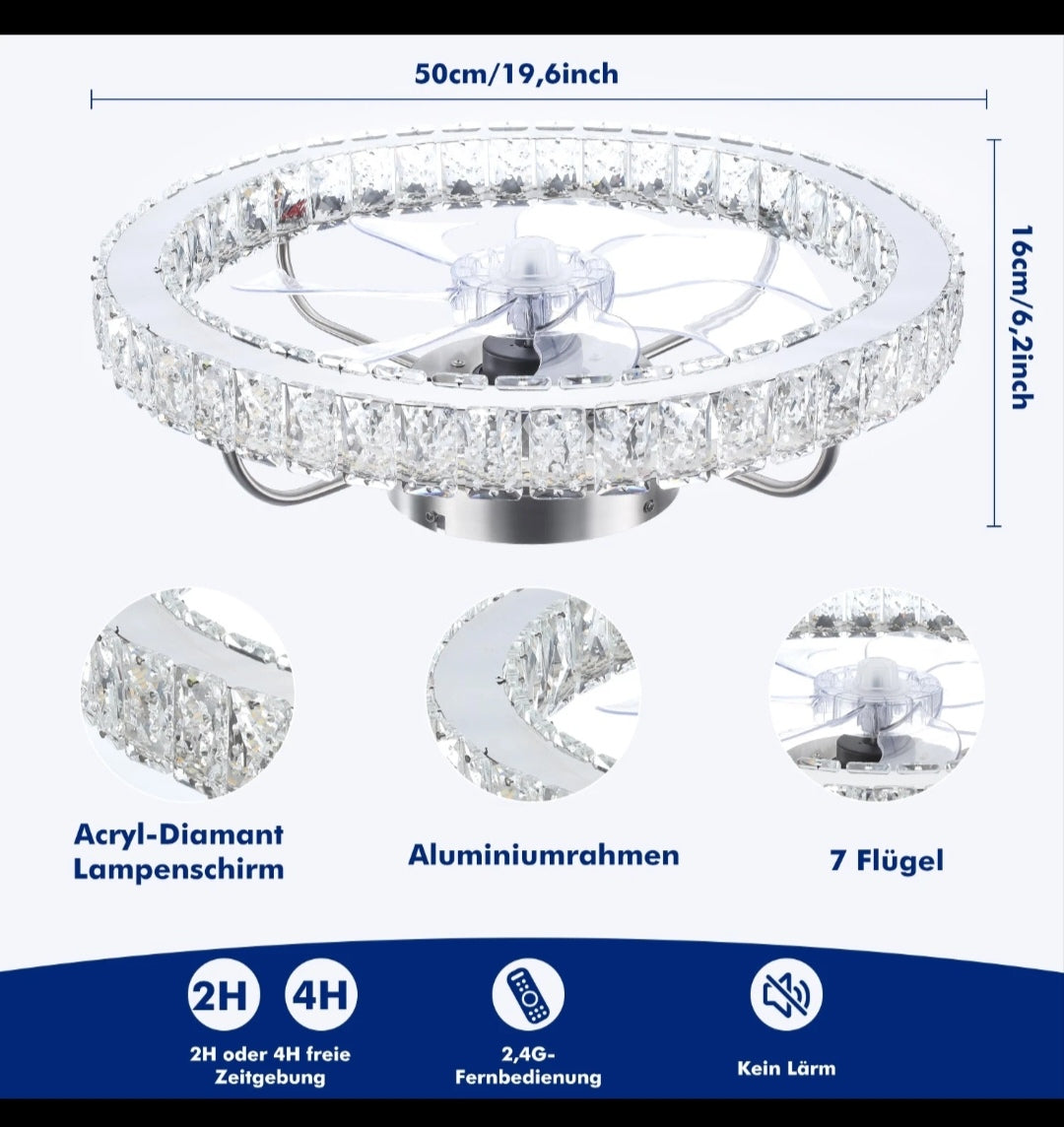 Led Deckenlampe Deckenleuchte Deckenventilator