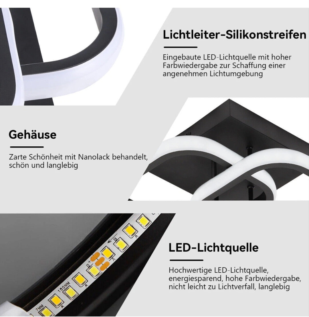 LED Deckenlampe Deckenleuchte 3 Farbig Modern