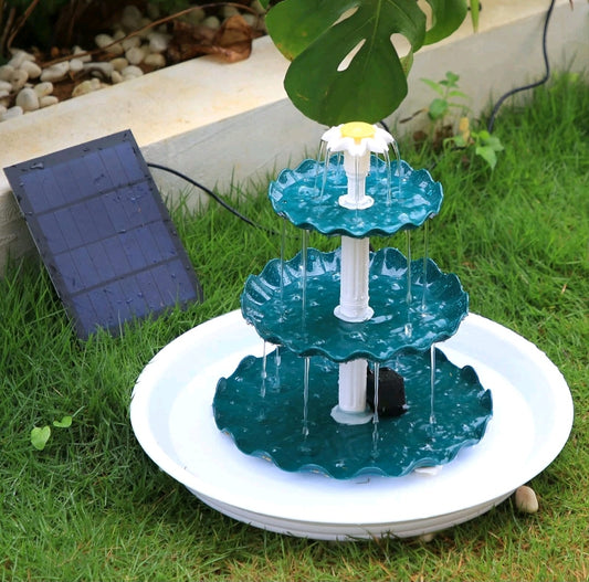 Gartenbrunnen Vogelbadbrunnen Solarbrunnen