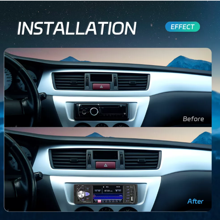 Autoradio Bluetooth Freisprechen DIN 1 Norm 4 Zoll