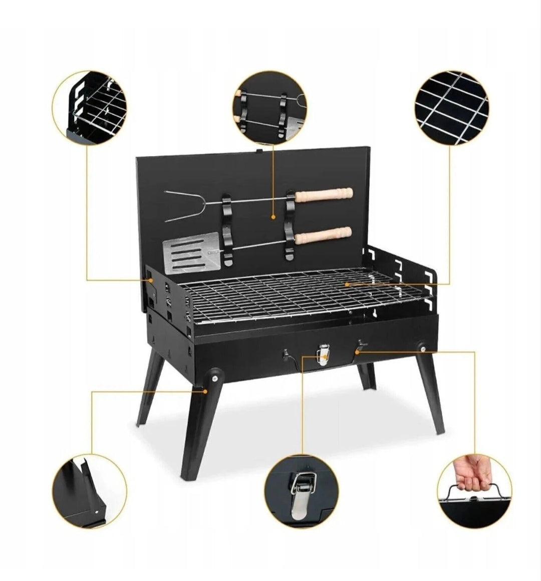Kohlegrill Koffergrill Camping grill