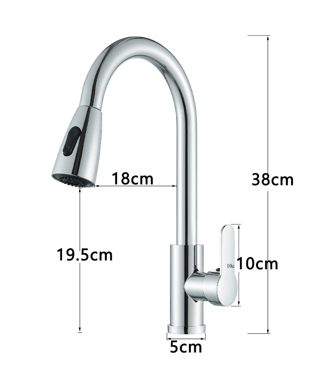 Wasserhahn Küchenarmartur Mischbatterie Chrome Design Brause