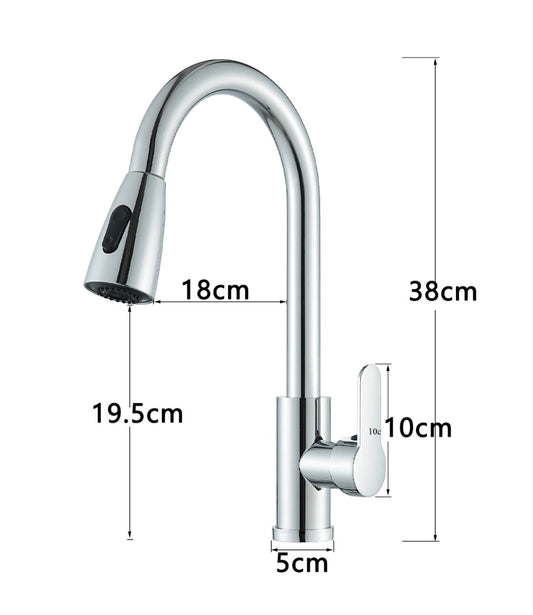 Wasserhahn Küchenarmartur Mischbatterie Chrome Design Brause