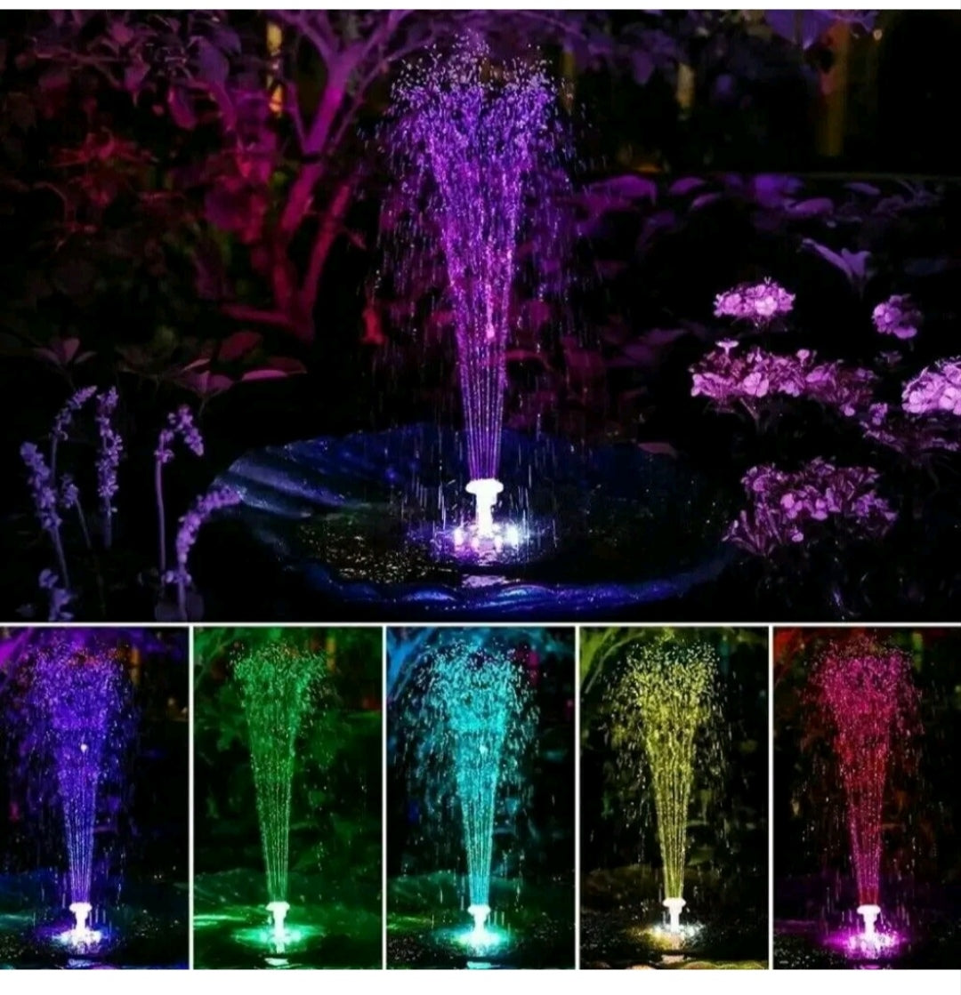 Solar Teichpumpe Brunnenpumpe mit LED