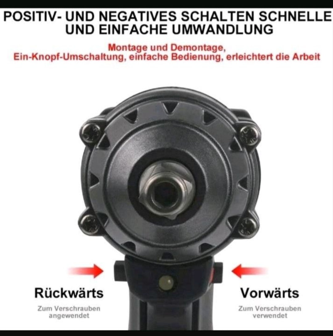 Akku Schlagschrauber mit 2 Akkus und Zubehör