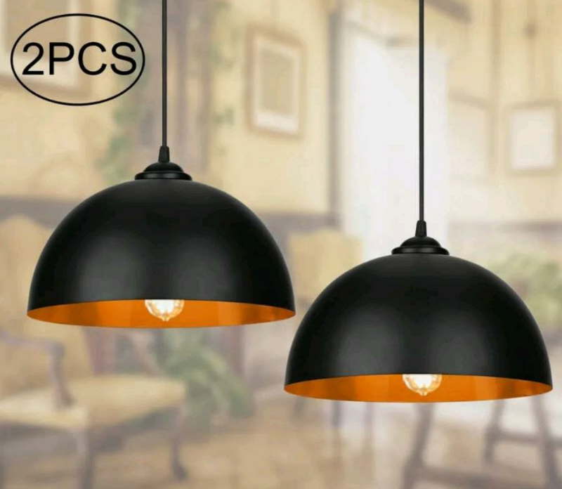 Deckenlampe Deckenleuchte Pendelleuchte 2Stück Retro Bronze Design