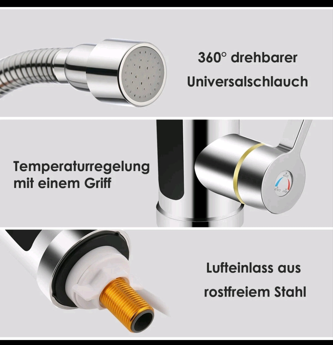 Elektrischer Wasserhahn Mischbatterie Armatur