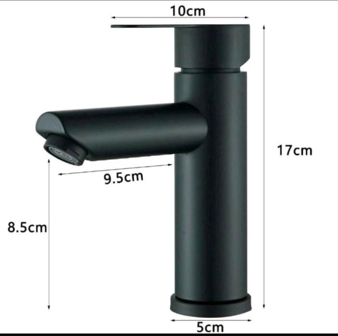Bad Waschbecken Wasserhahn Armatur Edelstahl Schwarz