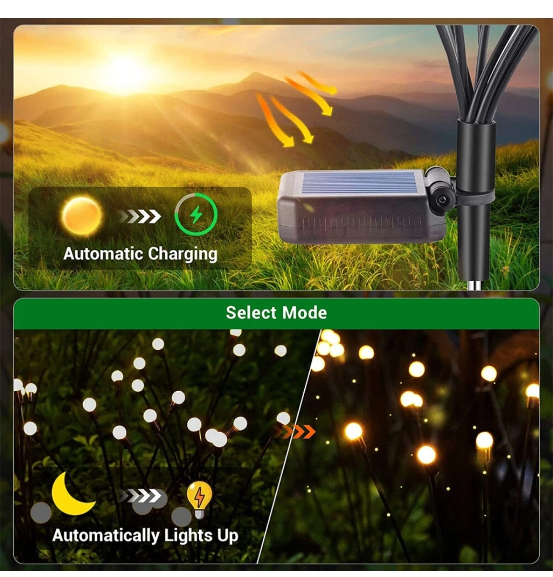 Solarleuchten Solarlampen 4 Stück Glühwürmchen