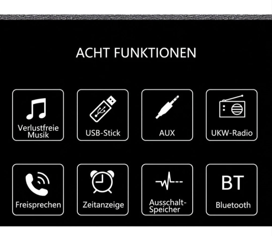Autoradio Bluetooth Freisprechen Yountimer Oldtimer US Cars DIN 01